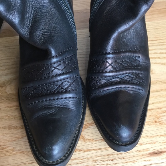 Vintage Zodiac Image Western tall heeled boots - Picture 12 of 14